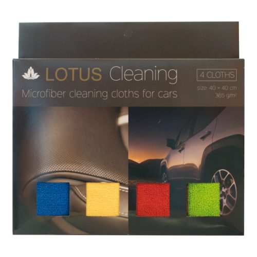 LOTUS Microfiber Cloths 40cm 4db. - LOTUS CLEANING - MicrofiberCloths40cm4db.