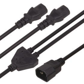 Hálózati Y-kábel, monitor 2.35m 3x1mm² - WAGN - R6192