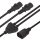 Netzkabel Y-adapter, Monitor 2.35m 3x1mm² - WAGN - R6192