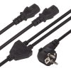 Netzkabel Y-adapter Schuko 90° 5m 3x1mm² - WAGN - R6195