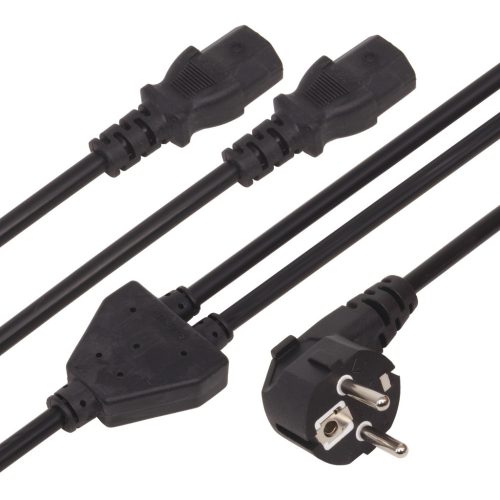 Netzkabel Y-adapter Schuko 90° 5m 3x1mm² - WAGN - R6195