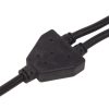 Netzkabel Y-adapter Schuko 90° 5m 3x1mm² - WAGN - R6195