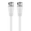 Koaxial Kabelkonfektion SAT mit F-stecker 1m - GOOBAY - 66620