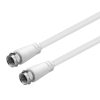 Koaxial Kabelkonfektion SAT mit F-stecker 1m - GOOBAY - 66620