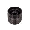 777-7319 - Forgatógomb fekete D=20mm H=20mm 6mm tengely fehér vonallal - NONAME