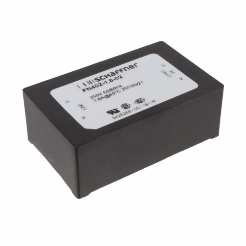 FN402-1.6-02 - hálózati zavarszűrő NYÁK-ba 250V/1.6A - SCHAFFNER