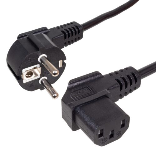 Netzkabel 90° 2m 3x0.75mm²