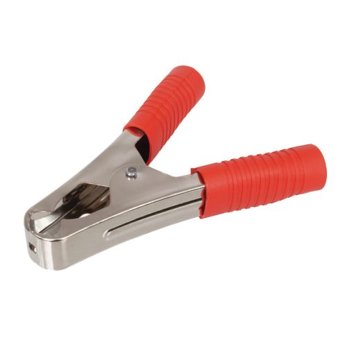 Krokodilklemme für Batterie Rot 110mm