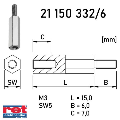 DA 15-HS - HSTRONIC - 21 150 332/6