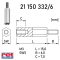   21 150 332/6 - fém távtartó L=15+6mm apa/anya, M3/5mm hatszög - HSTRONIC