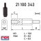   21 100 343 - műanyag távtartó L=10+8mm apa/anya, M3/6mm - HSTRONIC