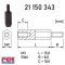   21 150 343 - műanyag távtartó L=15+8mm apa/anya, M3/6mm - HSTRONIC