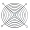   G109-15A - ventilátor kiegészítő, védőrács szúrővel, 120X120mm, fém - ORION FANS