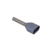 490208D - érvéghüvely, dupla, 2x0.75mm² kábelre szigetelt, szürke - VOGT