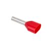 470308D - érvéghüvely, dupla, 2x1mm² kábelre szigetelt, piros - VOGT