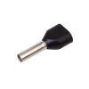470408D - érvéghüvely, dupla, 2x1.5mm² kábelre szigetelt, fekete - VOGT