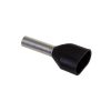 470408D - érvéghüvely, dupla, 2x1.5mm² kábelre szigetelt, fekete - VOGT