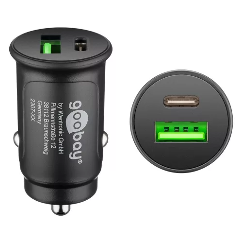 Dual USB charger for cigarette lighter - GOOBAY - 55634