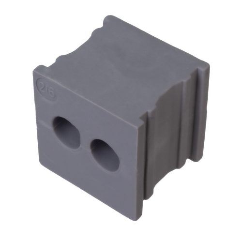 41201 - KT 2/6 gy 21x21mm kábelátvezető 2x ⌀6mm átmérőjű vezetékhez - ICOTEK