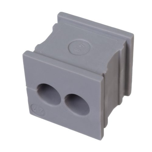 41202 - KT 2/7 gy 21x21mm kábelátvezető 2x ⌀7mm átmérőjű vezetékhez - ICOTEK