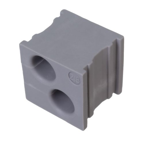 39917 - KT 2/8 gy 21x21mm kábelátvezető 2x ⌀8mm átmérőjű vezetékhez - ICOTEK