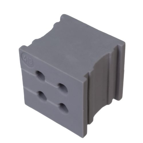 39914 - KT 4/3 gy 21x21mm kábelátvezető 4x ⌀3mm átmérőjű vezetékhez - ICOTEK