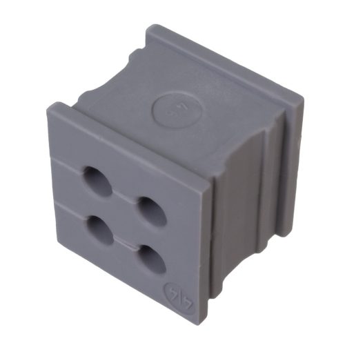 39909 - KT 4/4 gy 21x21mm kábelátvezető 4x ⌀3mm átmérőjű vezetékhez - ICOTEK