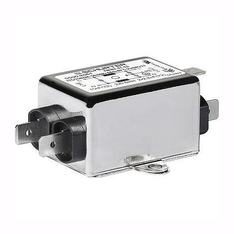 5500.2030 - Csatlakozó aljzat zavarszűrővel, 250V/10A, 2x0.3mH, 68nF+2x2.2nF - SCHURTER