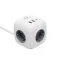   CUBE2 - Cube Power Strip with Child Safety Features and USB Charger, 3 SCHUKO Outlets, 1 USB-C Outlet, 2 USB-A Outlets  - NONAME