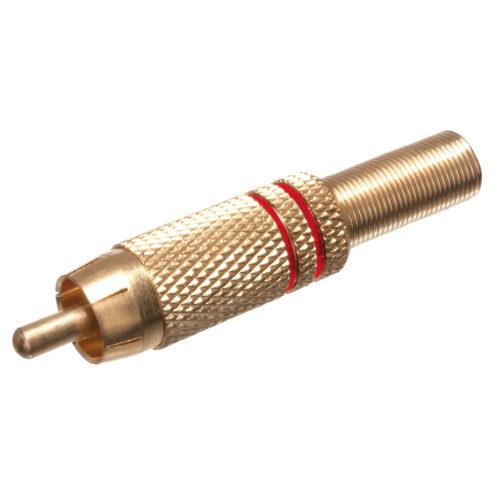RCA Plug Gold-plated Red