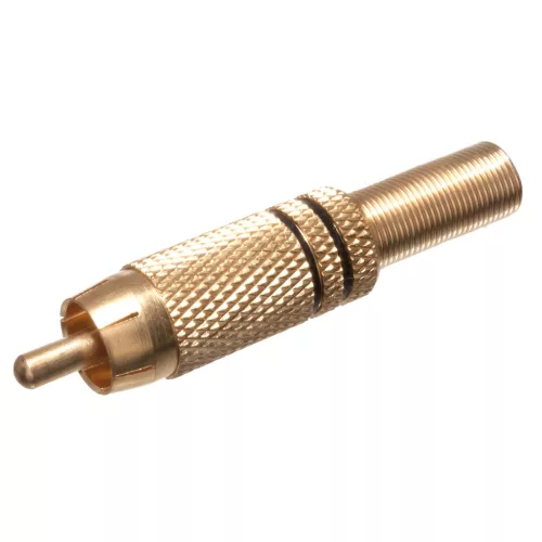 RCA dugó aranyozott törésgátlóval fekete - NONAME