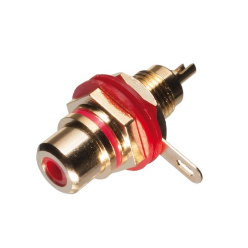 RCA Socket Gold-plated Red
