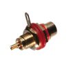 RCA Socket Gold-plated Red