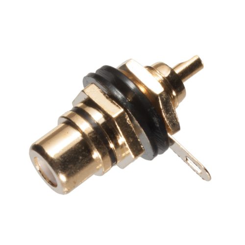 RCA Socket Gold-plated Black