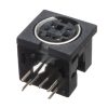 MDJ-006-RN01-AG - Mini-DIN aljzat 6-pólusú NYÁK-ba 90° - E-TEC