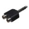 6,3mm-2xRCA Adapter