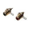 RCA Steckdose BTO1VR Vergoldet Rot - LUMBERG - BTO1VR