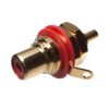 RCA Steckdose NYS367-2 Vergoldet Rot - NEUTRIK - NYS367-2