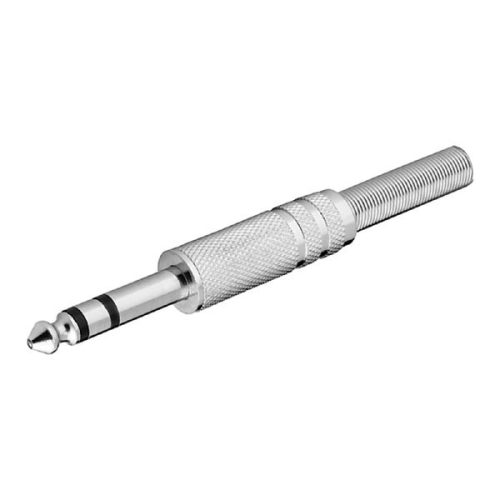 6.3mm Stereo Metal Jack Plug - GOOBAY - 11037