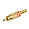 1573 01 V Piros RCA dugó - LUMBERG - 157301VROT