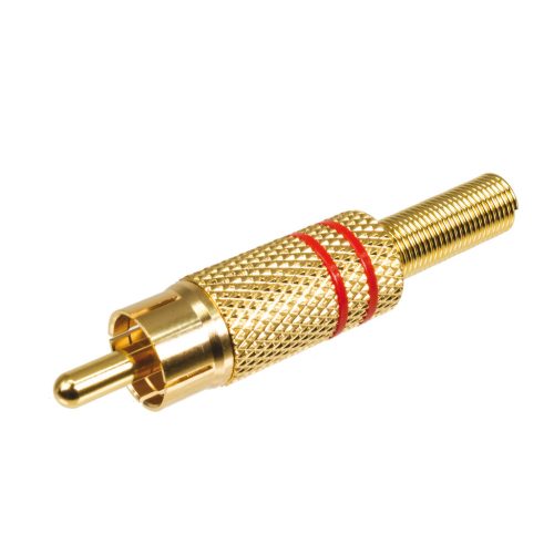 1573 01 V Piros RCA dugó - LUMBERG - 157301VROT