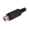 XKTO 1 Black RCA Socket - LUMBERG - XKTO1SCHWARZ