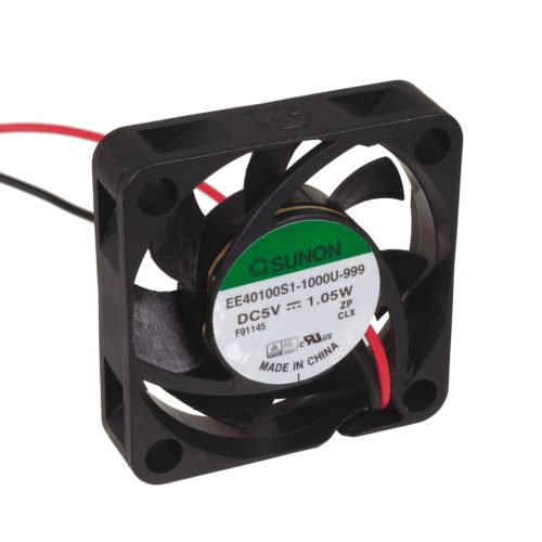 EE40100S1-1000U-999 - 40x40x10mm, siklócsapágy 28.2dBA 0.99W 13.9m3/h ventilátor - SUNON