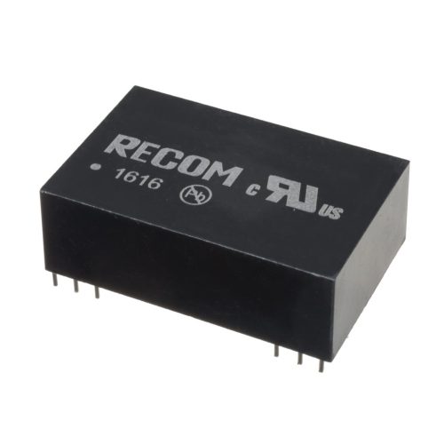 REC3-0515DR/H1 - 3W Vin=5V Vout=2x15V Iout=2x100mA, ~DIL24, 1KV, szigetelt DC/DC-átalakító - RECOM
