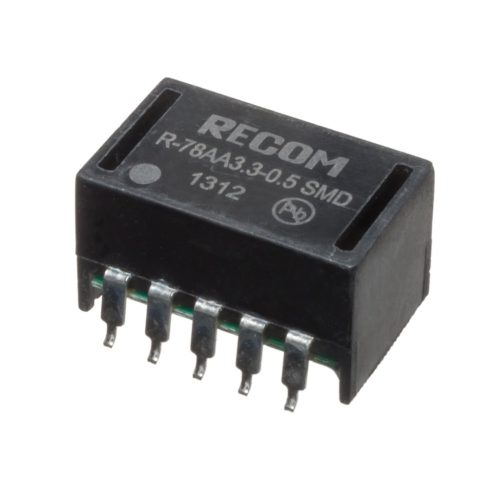 R-78AA5.0-0.5SMD - SMD Vin=6.5..32V Vout=5.0V Iout=500mA SO10W, tiltható DC/DC-átalakító - RECOM