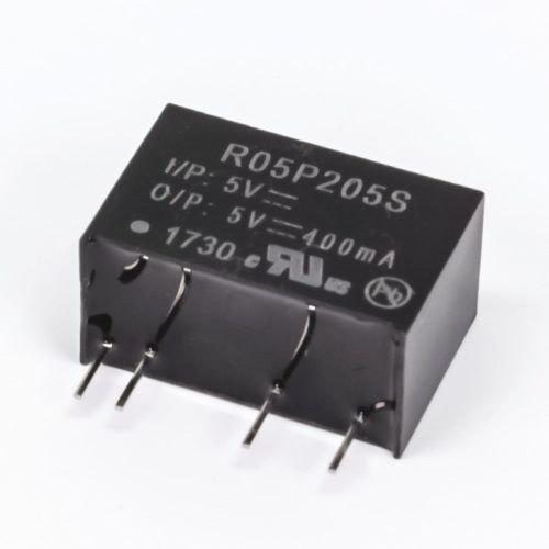 R05P205S - 2W Vin=5V Vout=5V Iout=400mA ~SIL7, 6,4KV szigetelt, UL, CSA DC/DC-átalakító - RECOM