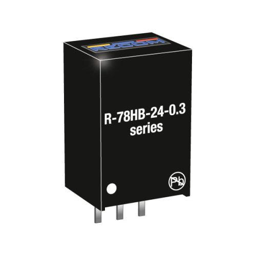 R-78HB12-0.5 - Vin=17-72V Vout=12V Iout=500mA SIP3,78XX lábkompatibilis DC/DC-átalakító - RECOM