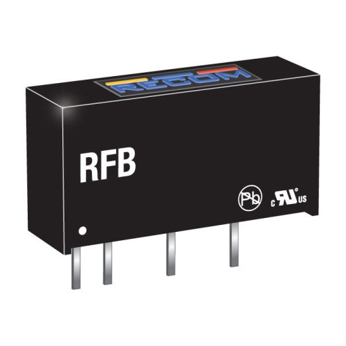 RFB-0505S - 1W Vin=5V Vout=5V Iout=200mA SIP7, 1KV szigetelt DC/DC-átalakító - RECOM