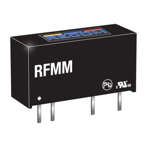 RFMM-0505S - 1W Vin=5V Vout=5V Iout=200mA SIP7, 4KV szigetelt DC/DC-átalakító - RECOM