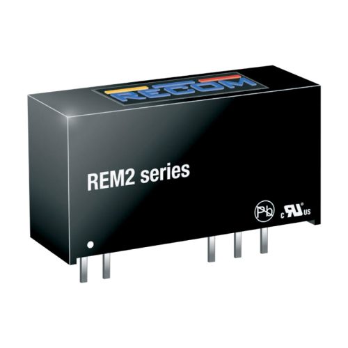 REM2-0505D - 2W Vin=5V Vout=+/-5V Iout=+/-200mA SIP8, 5.2KV Medical Grade DC/DC-átalakító - RECOM